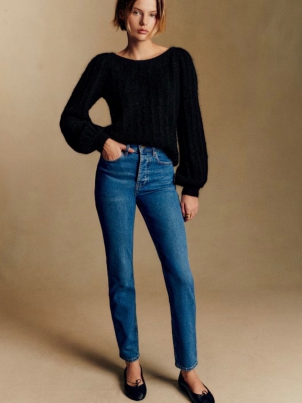 BOGO! Sezane Denim Brut Sexy High Rise Ankle Jeans French Girl 29